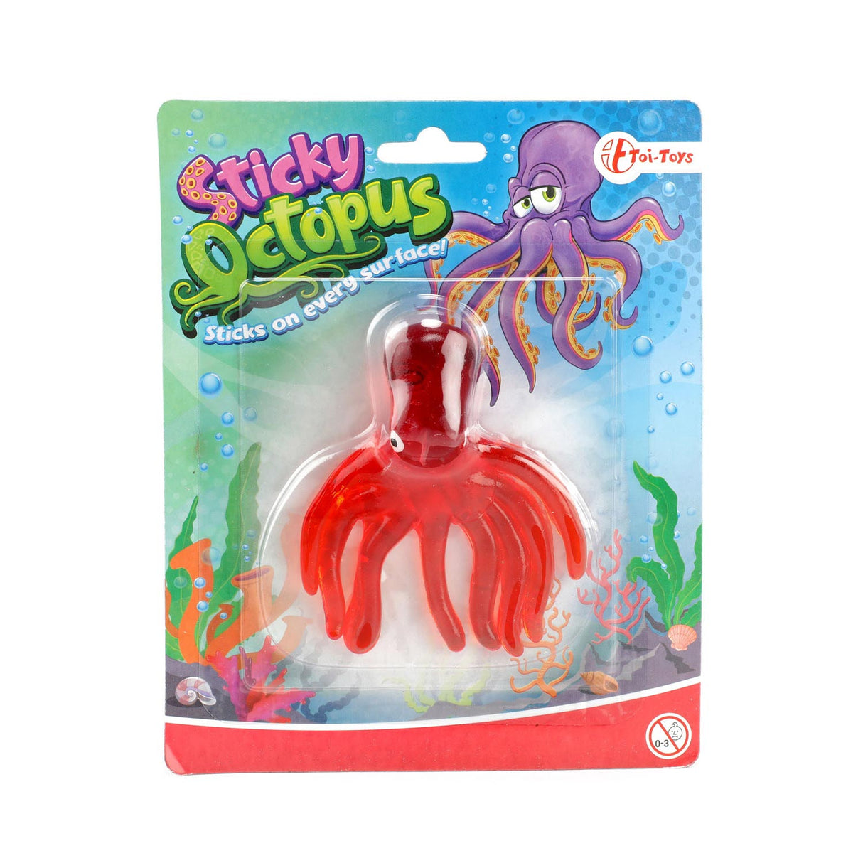 Toi-toys raamkruiper sticky octopus 4 assorti