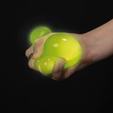 Toi-toys sticky stretch ballen glow in the dark, 12st