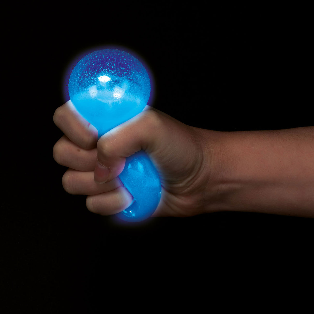 Toi-toys sticky stretch ballen glow in the dark, 12st