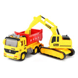 Toi-toys cars trucks kiepwagen met graafmachine