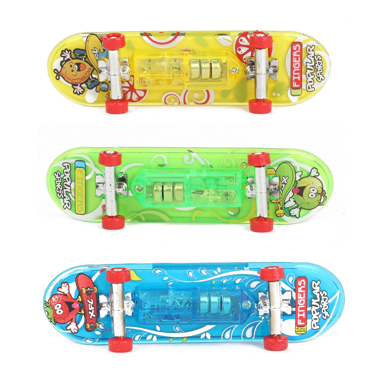 Toi-toys vinger skateboard met licht en extra wielen