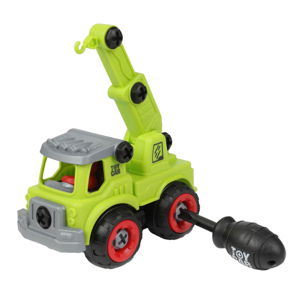 Cars Trucks Bouwvoertuigen met Schroevendraaier