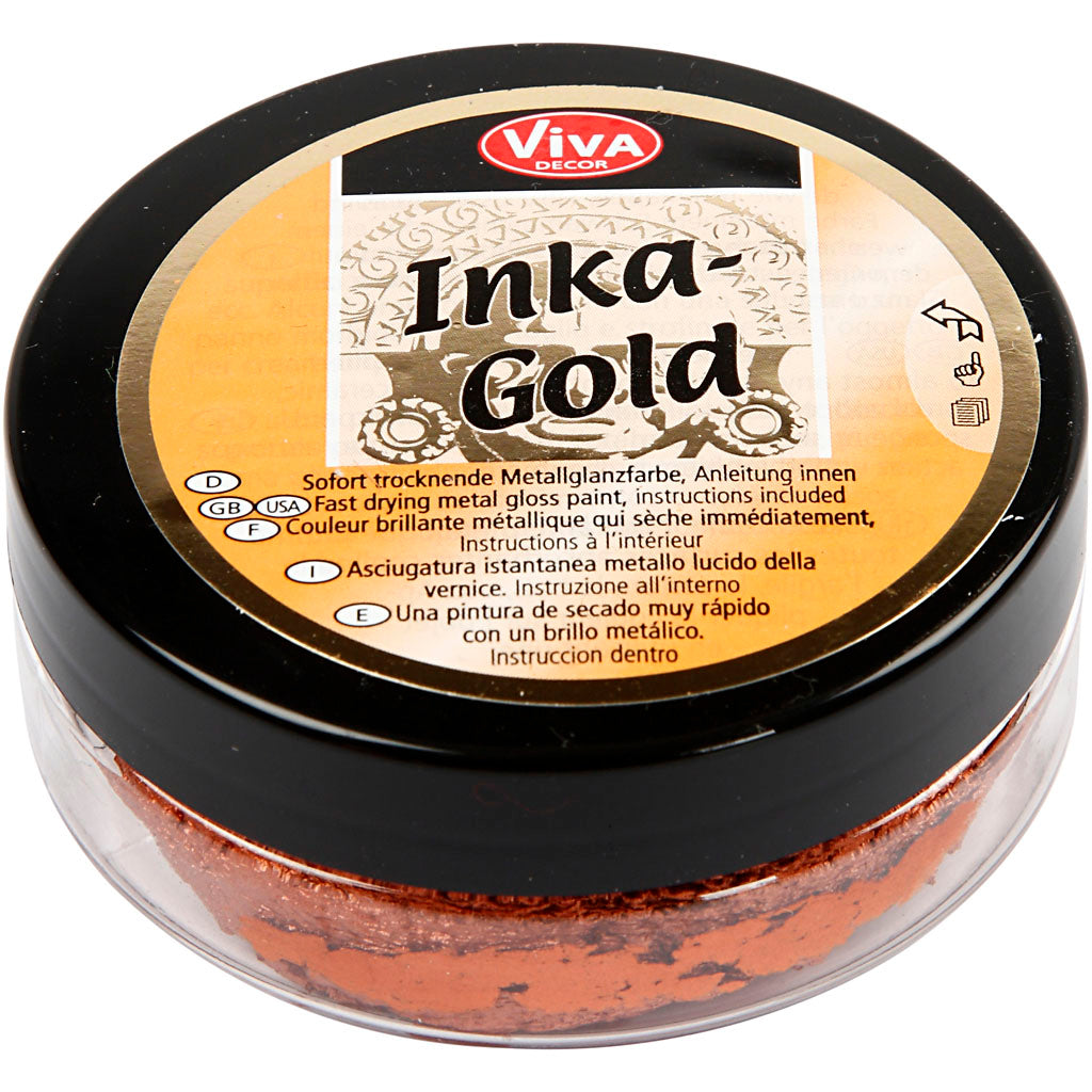 Creativ company inka-gold, koper, 50 ml 1 doosje