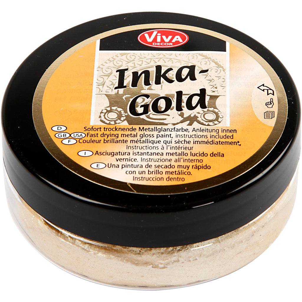 Creativ company inka-gold, licht goud, 50 ml 1 doosje