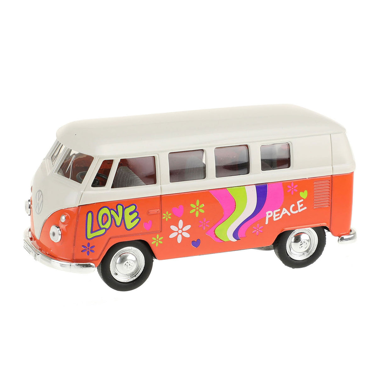 Welly Volkswagen 1962 Bus met Print Modelauto