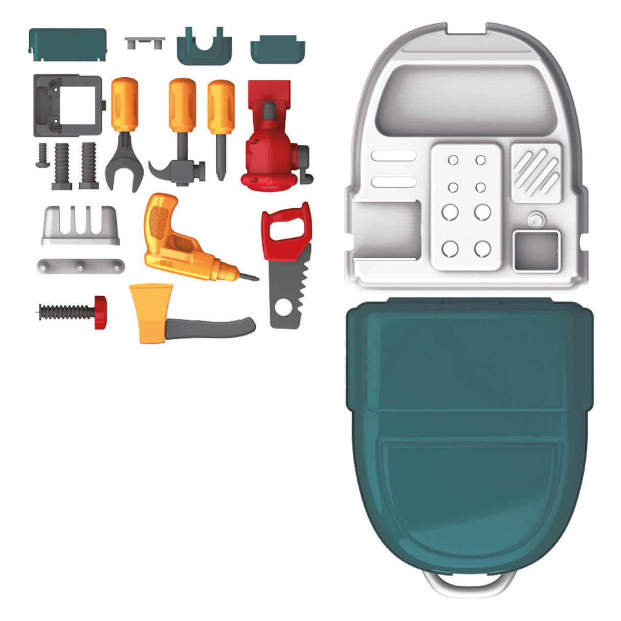 Toi-toys power tools gereedschapsset in rugzak