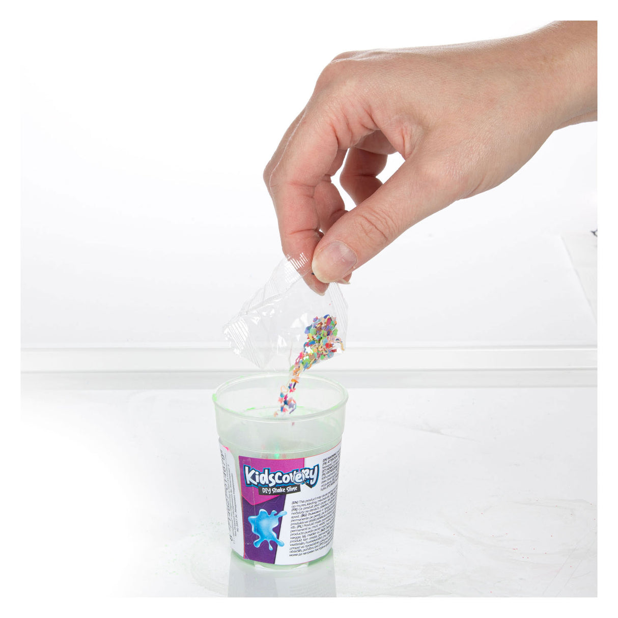 Toi-toys kidscovery wetenschap slijm shake confetti 6 assorti