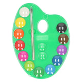 Schilderspalet 12 kleuren en kwast