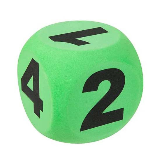 Toi-toys play out foam dobbelsteen, 10cm