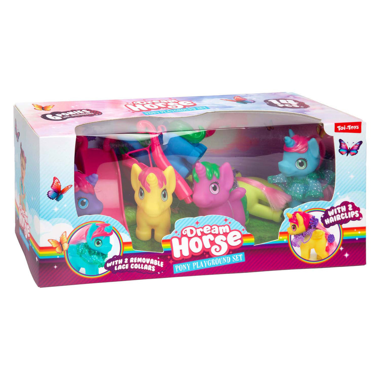 Dream horse eenhoorns met speeltuin, 12dlg.