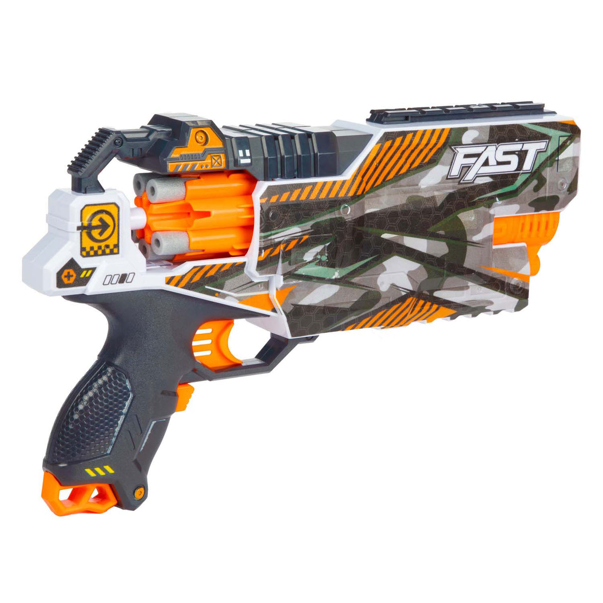 Toi-toys foam strikex elektrisch afschietpistool shockwave met 24 foampijlen