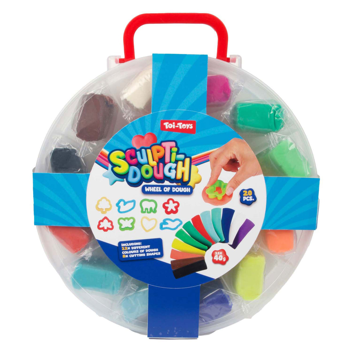 Toi-toys sculptidough kleiset 12x40gram, 20dlg.