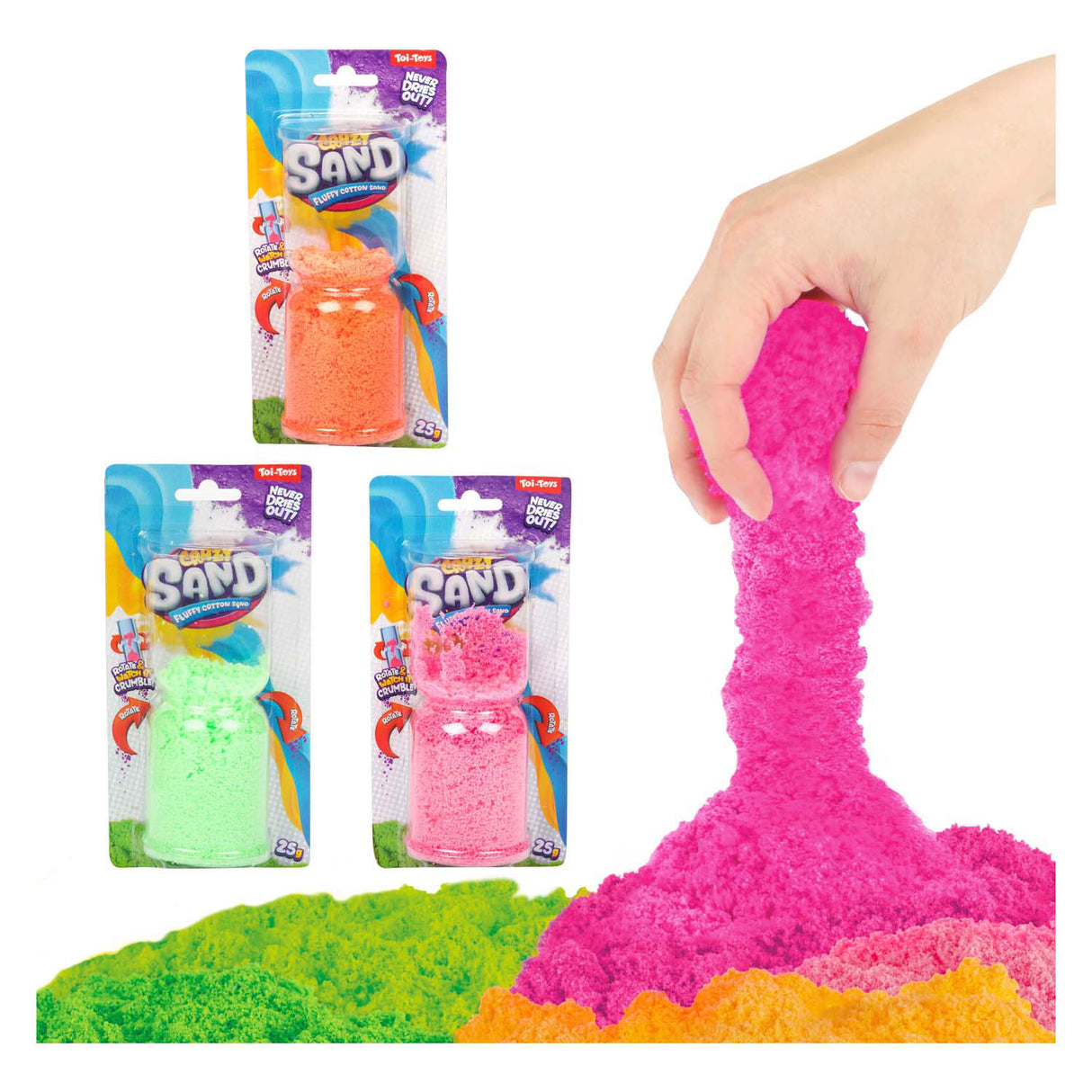 Toi-toys rekbaar zand gek zand, 25 gr