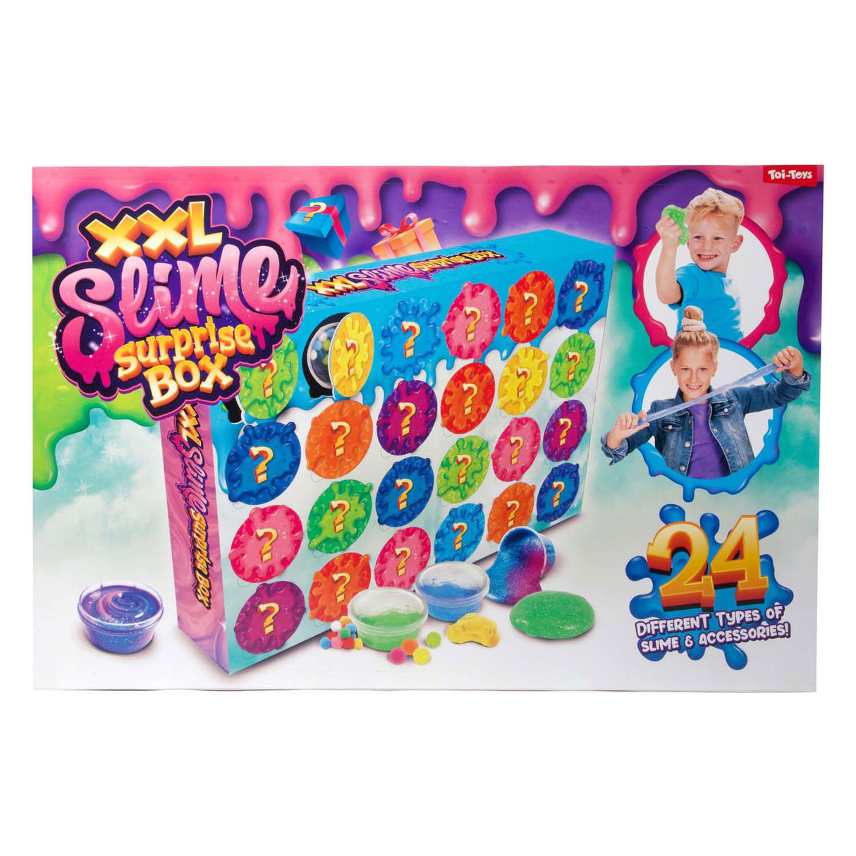 Toi-toys mega slijm verrassingsdoos - 24dlg