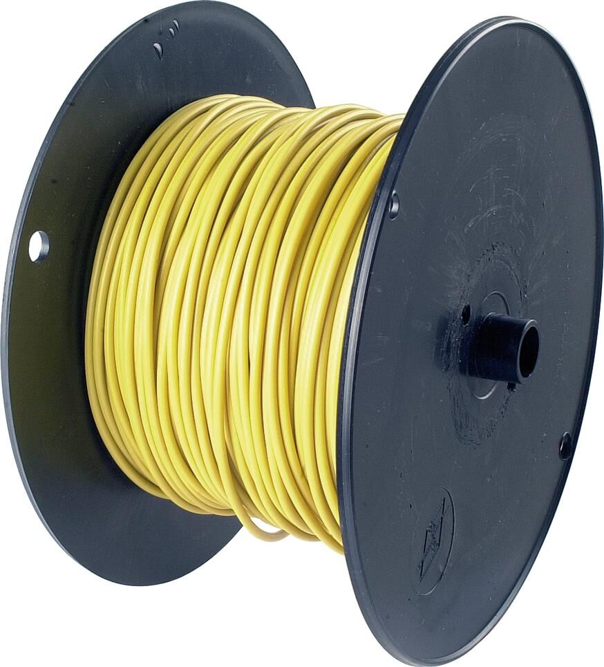 Herth+buss voertuigbeheer kabel cables fly 0,75qmm yellow coil 100 m