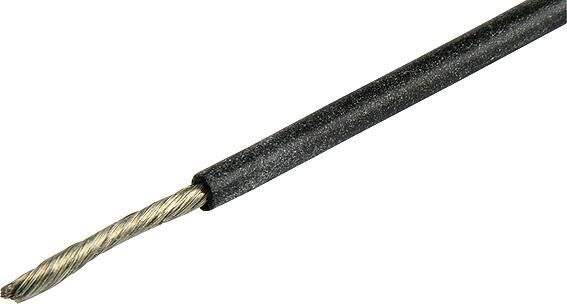 Herth+buss kabel electric cable silicone 0.75 mm black 5mtr.