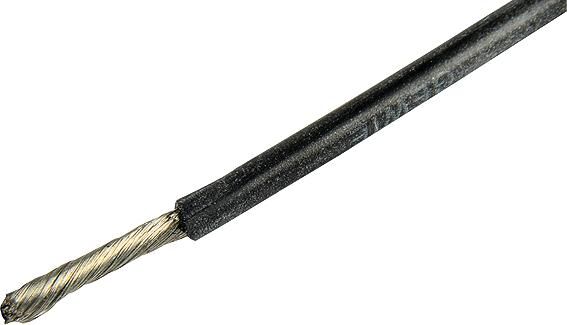 Herth+buss kabel electric cable silicone 1.5 mm black 5mtr.