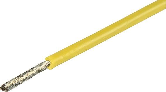 Herth+buss kabel electric cable silicone 1.5 mm yellow 5mtr.