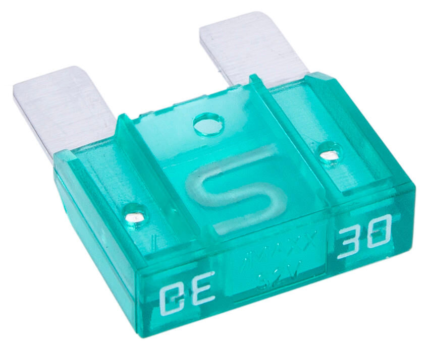 Dresselhaus maxi zekering bananenstekker flat fuse maxi 30a 1 piece light green