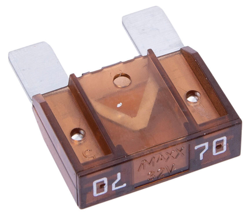 Dresselhaus maxi zekering bananenstekker flat fuse maxi 70a 1 piece brown