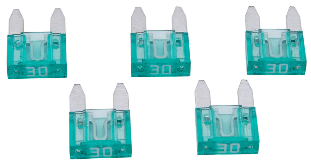 Binnenkort verkrijgbaar dresselhaus mini zekering platte stekker platte zekering mini 30a lichtgroen 5 st.