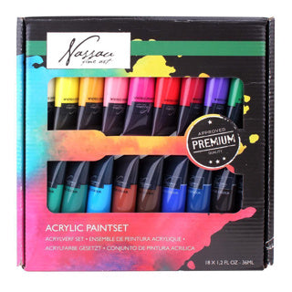 Nassau verf set 18 kleuren 36 ml nassau
