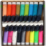 Creative craft group nassau verfset 18 kleuren 36ml neon metallic