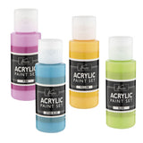 Plakkaatverf acryl set compleet 24x59ml+12 kwasten