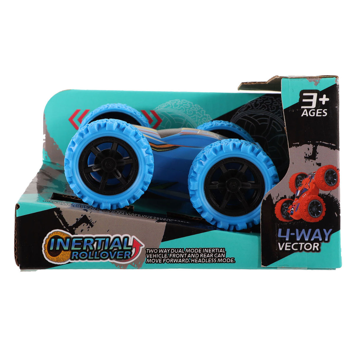 Jono toys omkeerbare stuntauto met frictie, 12cm