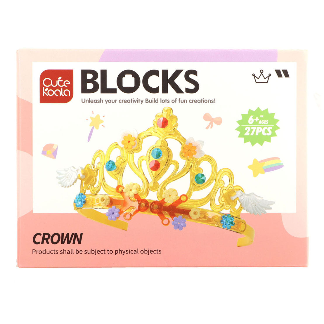 Jono toys bouwsteentjes kroon, 27dlg.