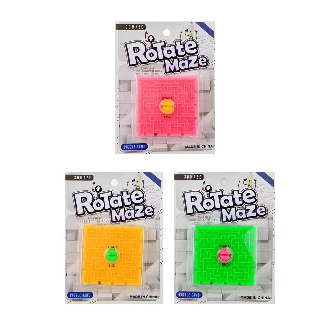 Geduldspel roterend doolhof