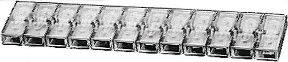 Hella stekkerbehuizing socket,12-pin 142x42x7.0mm 10pcs.