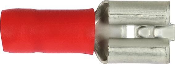 Hella bladcontactdoos fl.st.huels.0,5-1,0 100st red 4.8x0.5mm