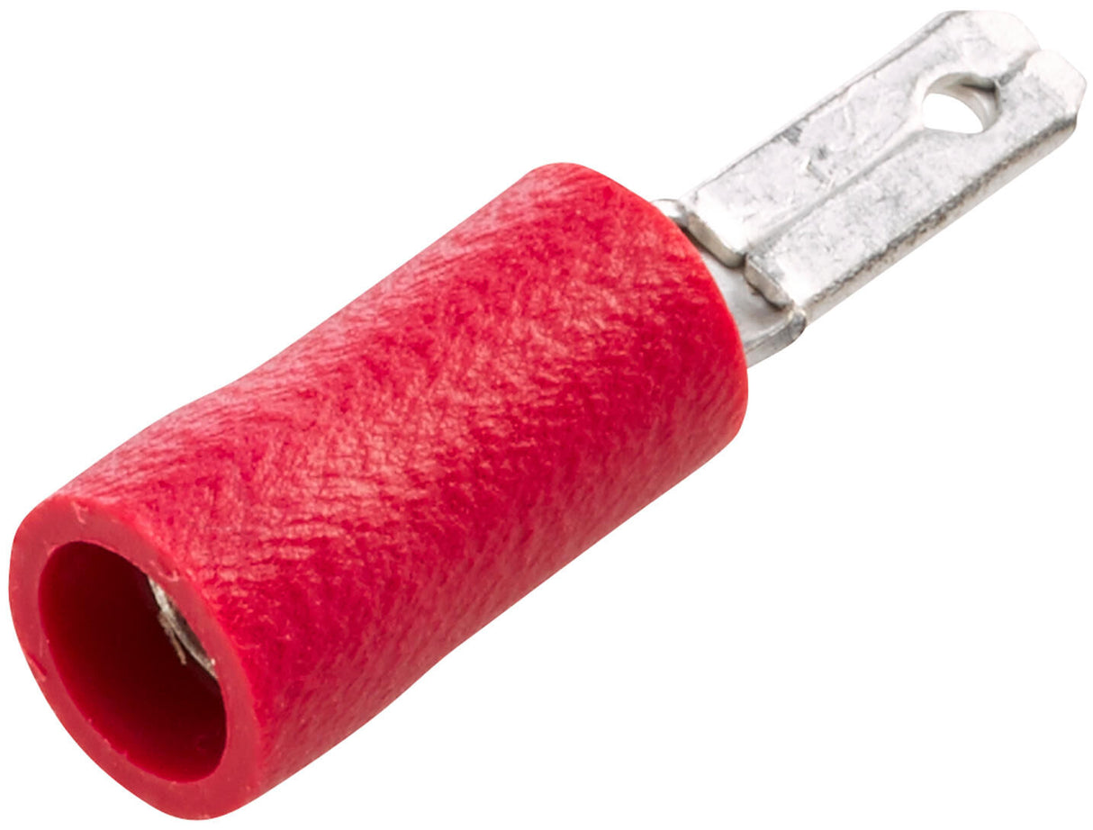 Hella platte stekkers fl.plug 0.5-1.0 100st red 2.8x0.8mm