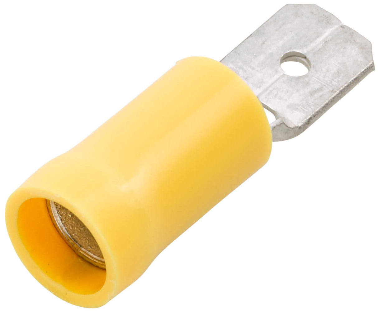 Hella platte stekkers fl.plug 4.0-6.0 50st yellow 6.3 x 0.8mm