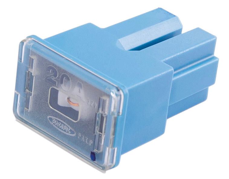 Dresselhaus pal-zekering vrouwelijk (as) block fuse typas 20a female light blue