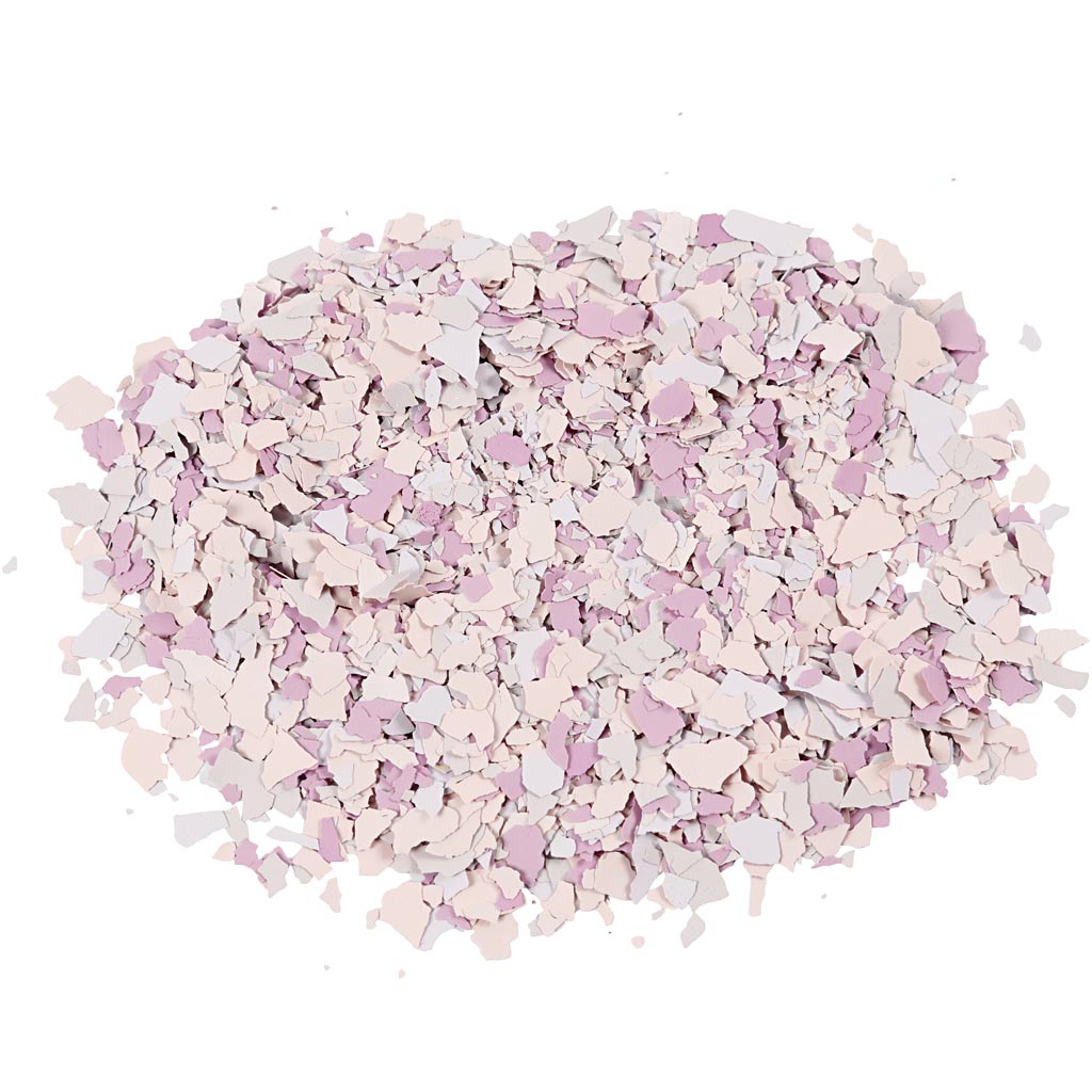 Terrazzo vlokken, paars, 90 gr 1 doosje