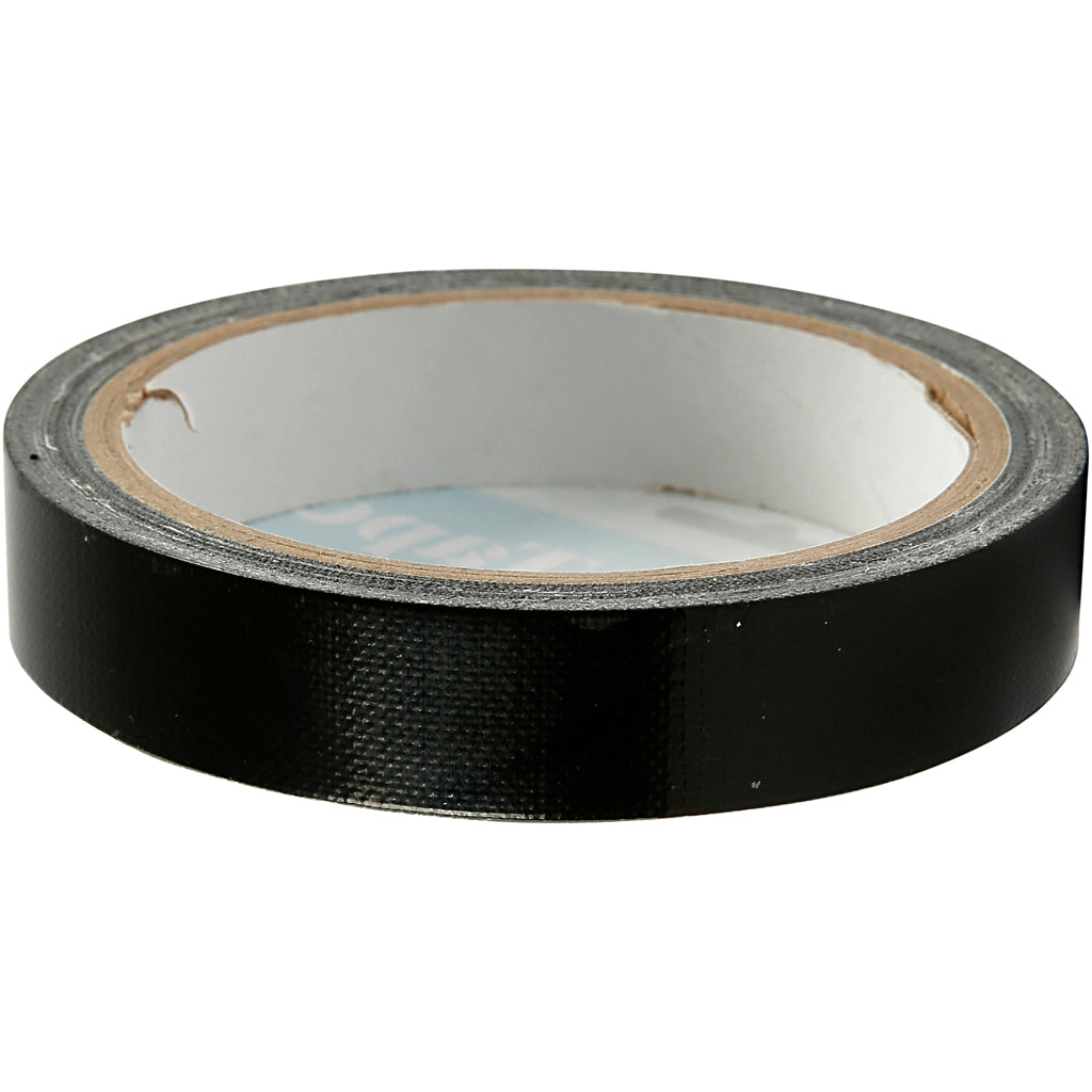 Creativ company canvas tape, b: 19 mm, zwart, 25 m 1 rol