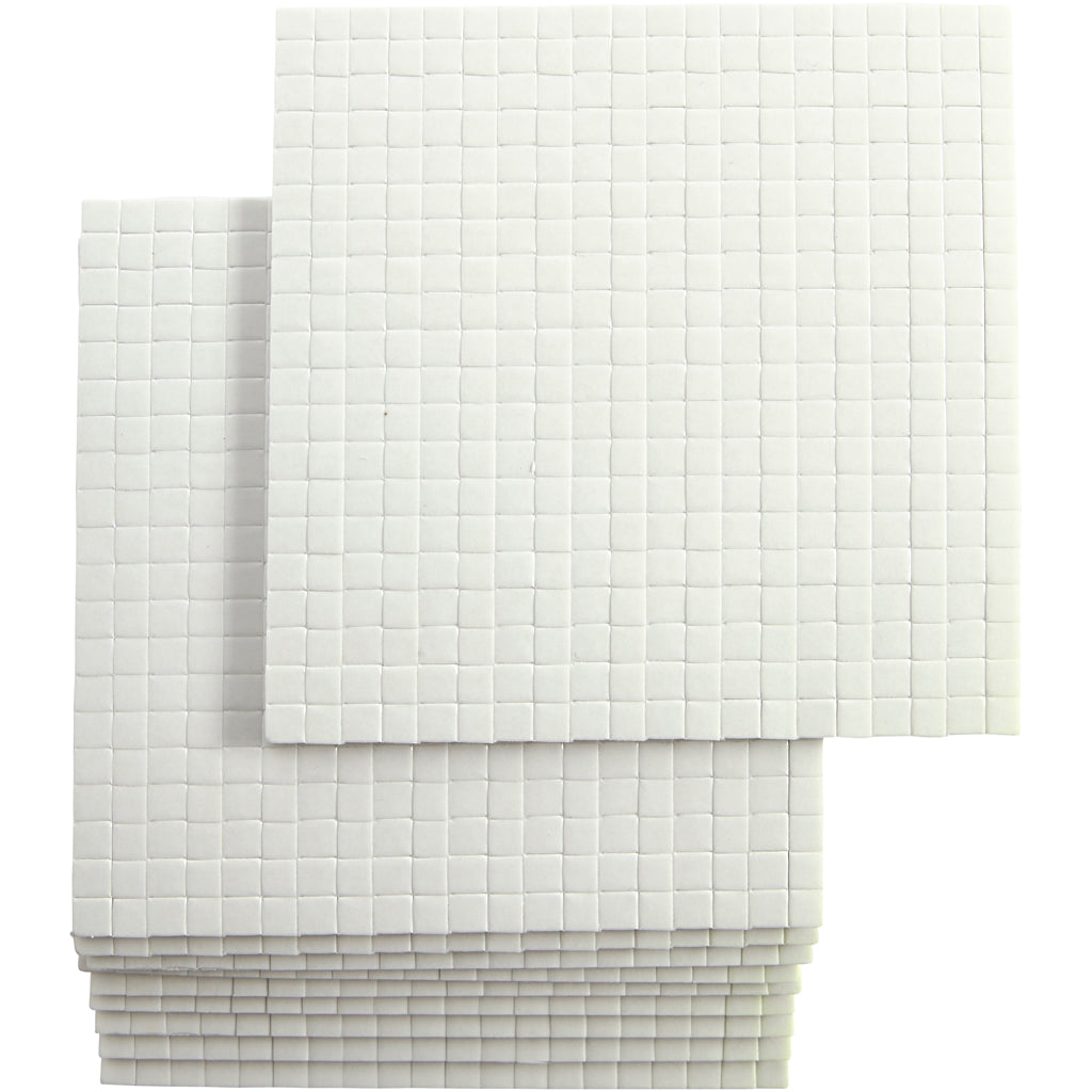 3d foam pads, afm 5x5 mm, dikte 3 mm, 10x400 stuk 1 doos