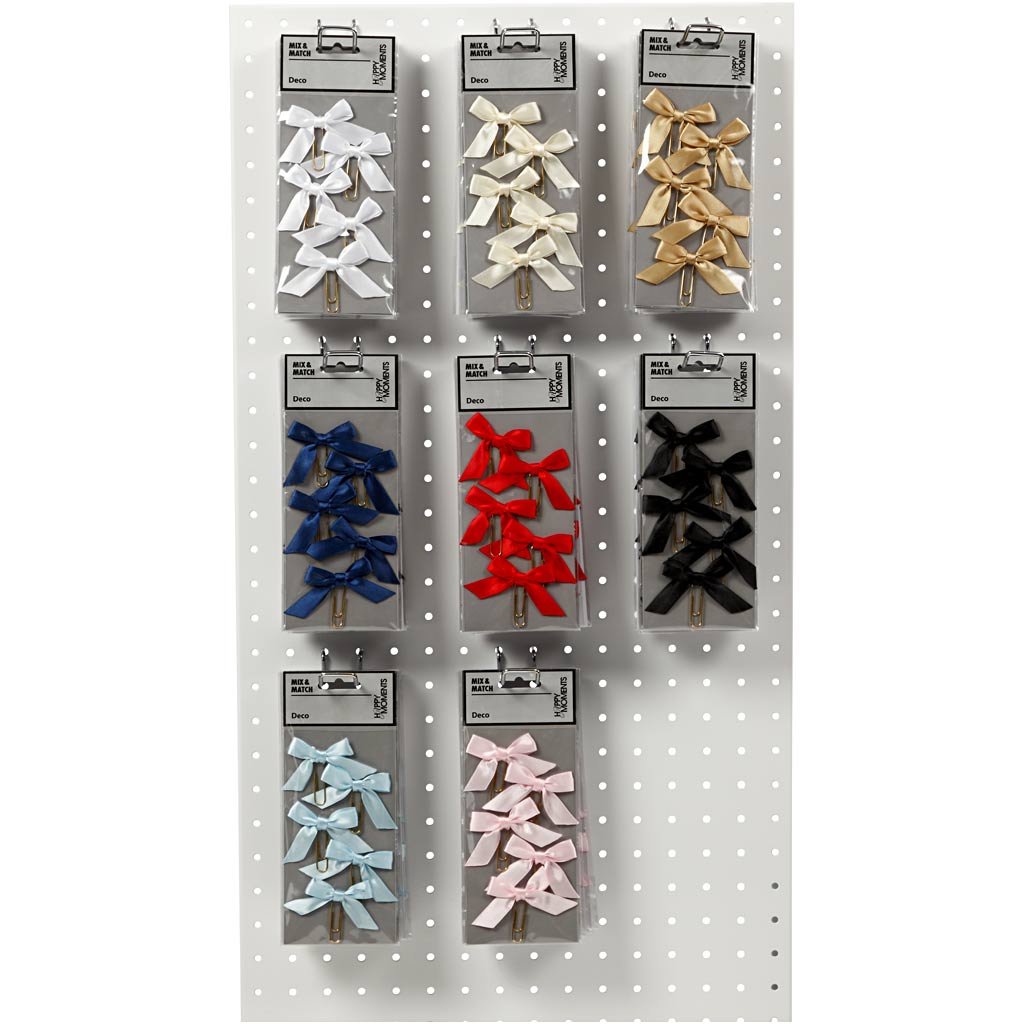 Creativ bedrijfsclips, afm 40x70 mm, diverse kleuren, 8x10 doos 1 doos