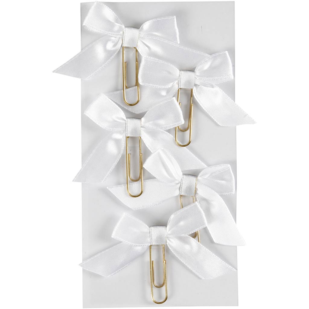 Creativ company paperclips, afm 40x70 mm, wit, 5 stuk 1 doos