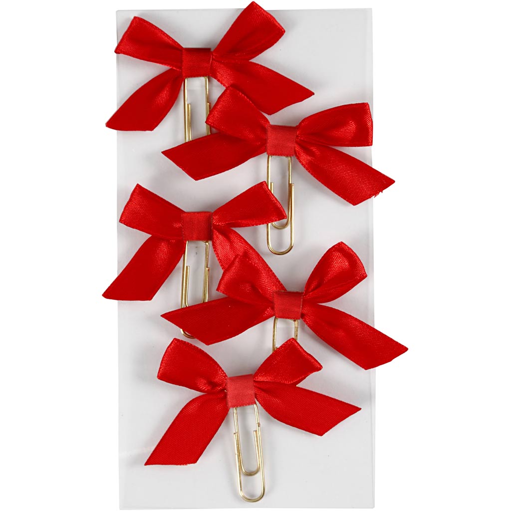 Creativ company paperclips, afm 40x70 mm, rood, 5 stuk 1 doos
