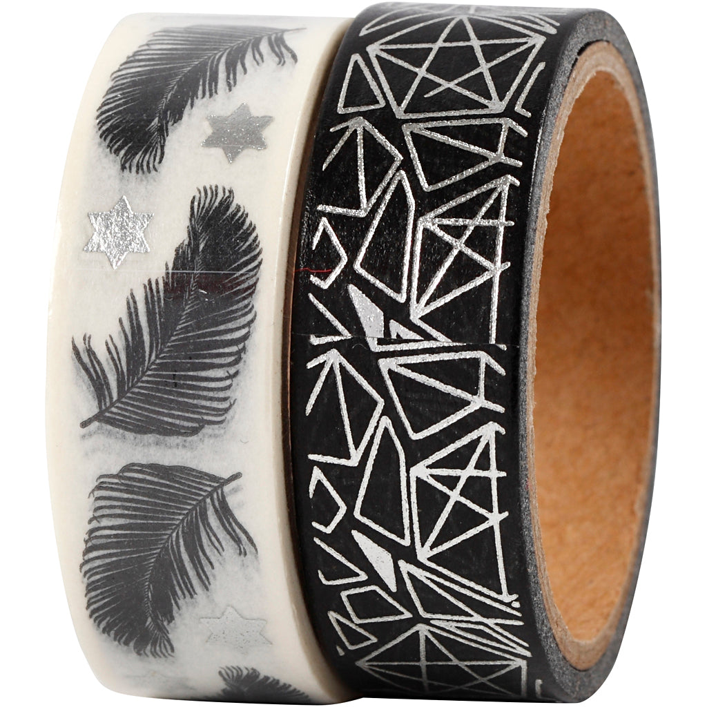 Vivi gade masking tape, veren en patronen - folie, b: 15 mm, 2x4 m 1 doos