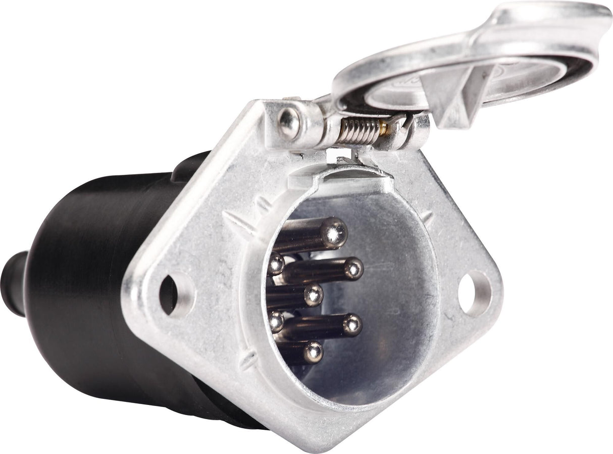 Hella contactdoos built-in socket 7pin.24v m.screw connection