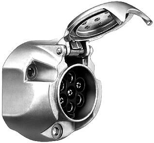 Hella contactdoos socket 7-pin screw connection