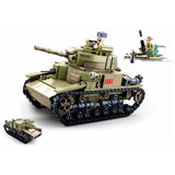 Sluban wwii - italiaanse tank 2in1