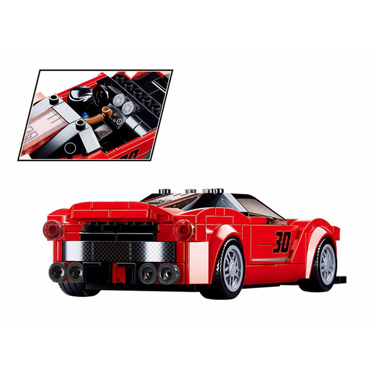 Sluban italiaanse supercar rood