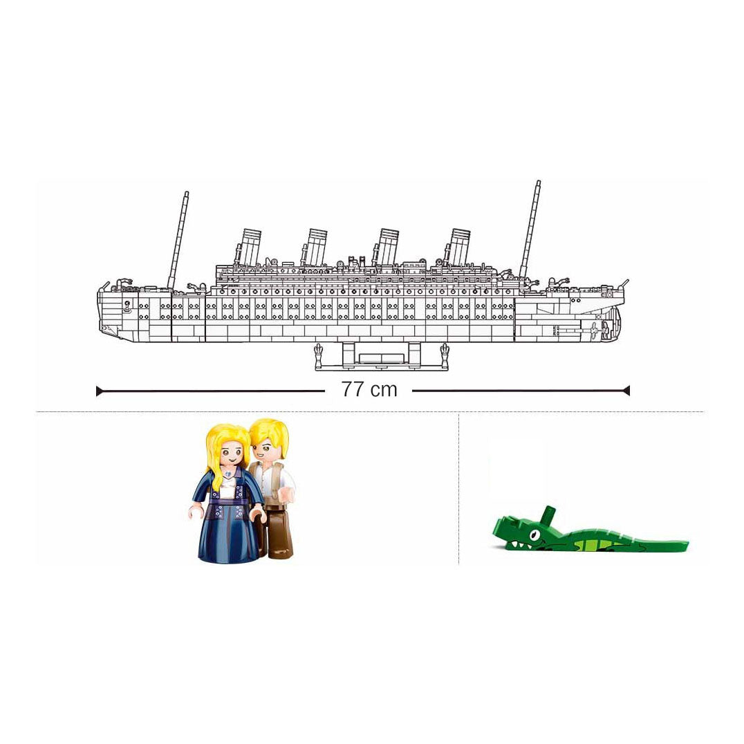Sluban - titanic extra large bouwset, 2401dlg.