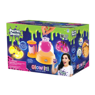 Doctor squish - squishy glow it! station neon edition