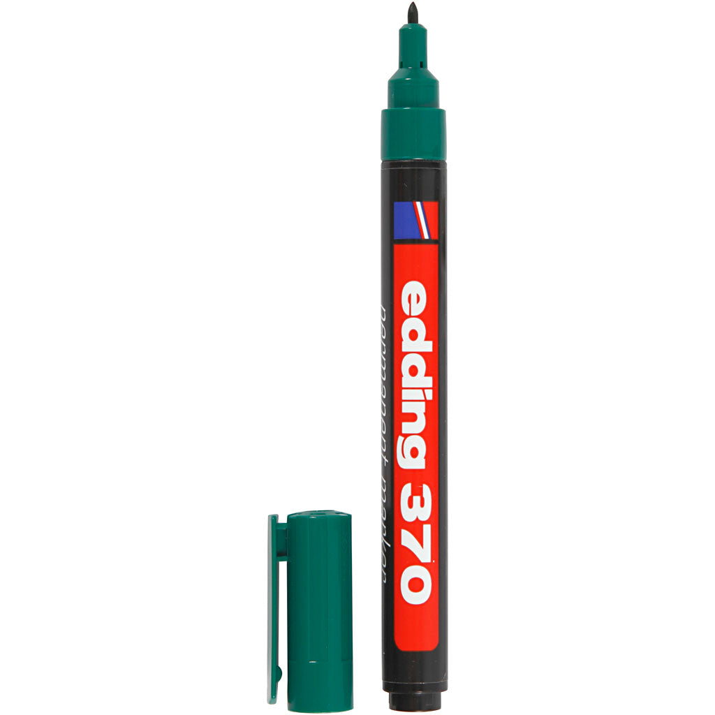 Edding 370 stift, lijndikte 1 mm, groen, 1 stuk